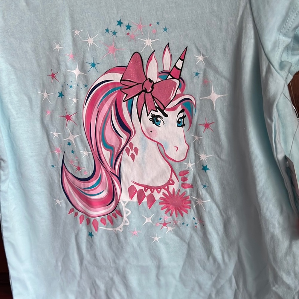 Girls unicorn tee shirts